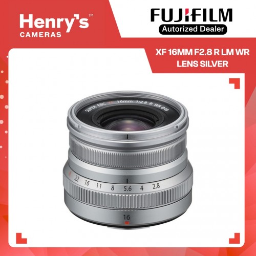 FUJIFILM XF 16MM F2.8 R LM WR LENS SILVER